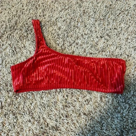 Dippin’ Daisy’s velvet one shoulder bikini top - Picture 2 of 4